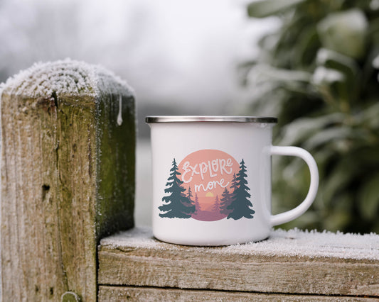 Explore More  - Enamel Mug