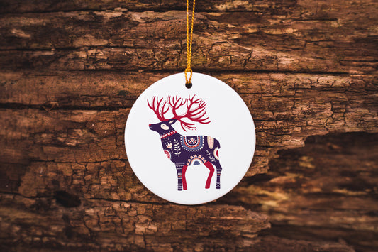 All the pretty horses Ceramic Ornament