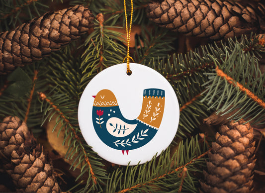 All the pretty horses Ceramic Ornament