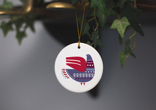 All the pretty horses Ceramic Ornament