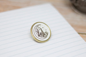 Mountains in the moon -  Pin Badge