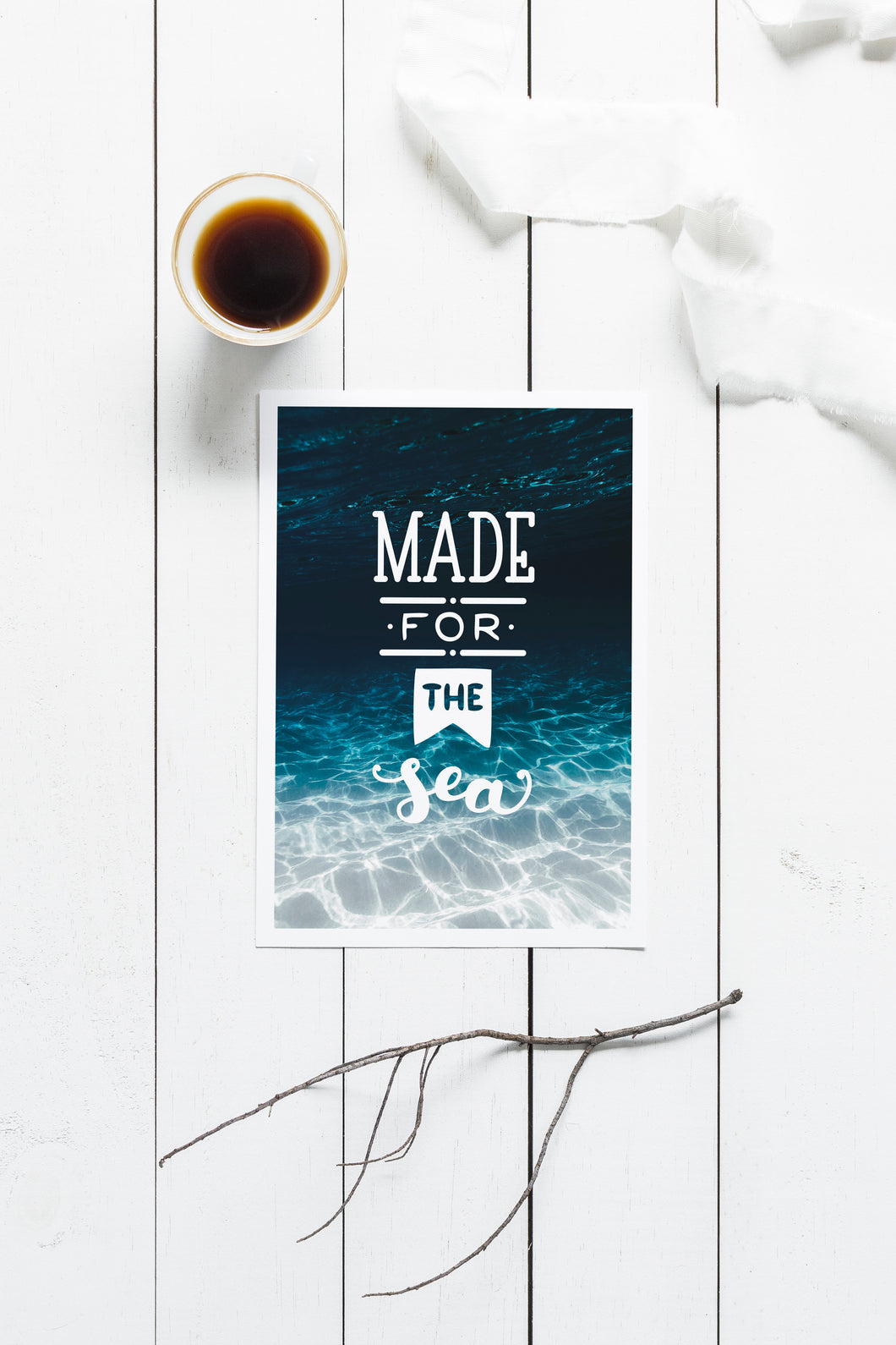Made for the sea A5 Print