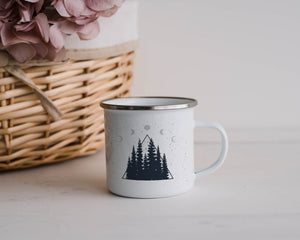 Let's go to the woods - Enamel Mug