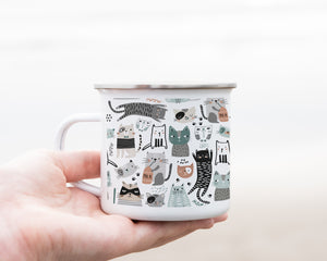 I need more cats - Enamel Mug