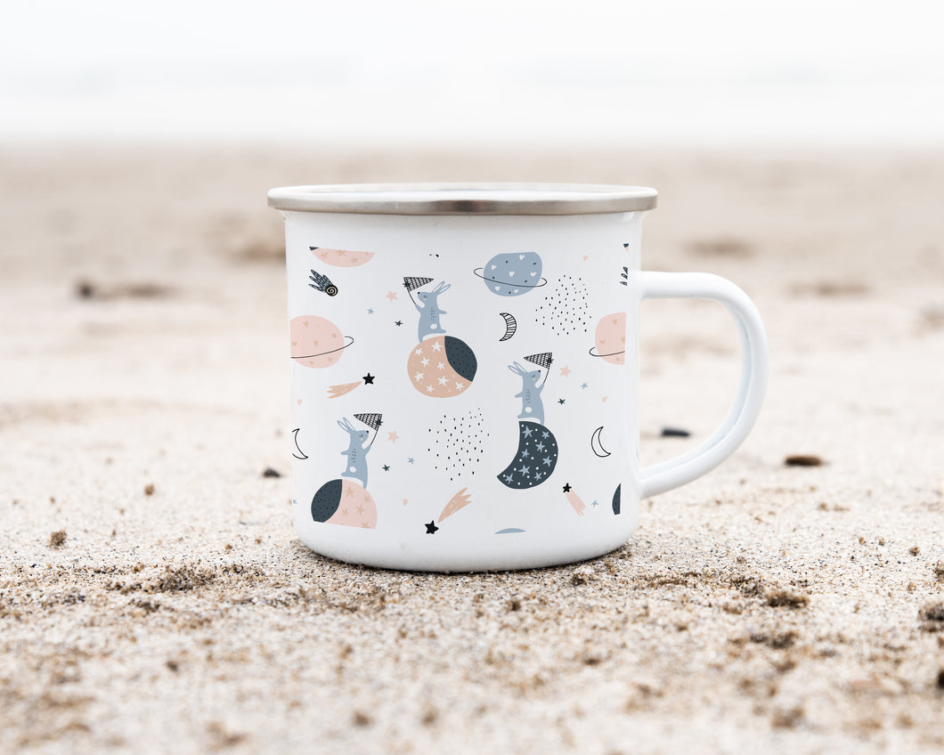 Space Bunnies - Enamel Mug