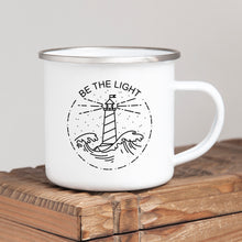 Load image into Gallery viewer, Be the light - Enamel Mug
