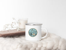 Load image into Gallery viewer, Camping Badge - Enamel Camping Mug